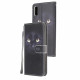 Housse Samsung Galaxy XCover 5 Yeux de Chat Noir à Lanière Housse Samsung Galaxy XCover 5 Yeux de Chat Noir à Lanière