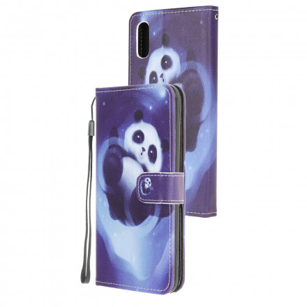 Housse Samsung Galaxy XCover 5 Panda Space à Lanière