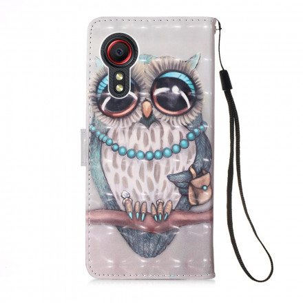 Housse Samsung Galaxy XCover 5 Miss Hibou Housse Samsung Galaxy XCover 5 Miss Hibou