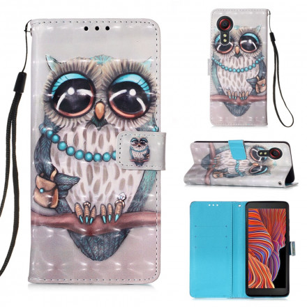 Housse Samsung Galaxy XCover 5 Miss Hibou Housse Samsung Galaxy XCover 5 Miss Hibou