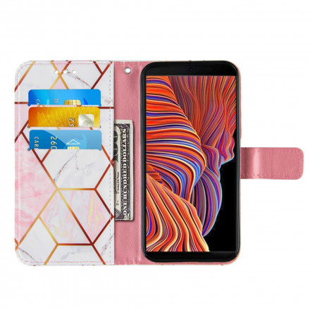 Housse Samsung Galaxy XCover 5 Marbre Géométrique Housse Samsung Galaxy XCover 5 Marbre Géométrique