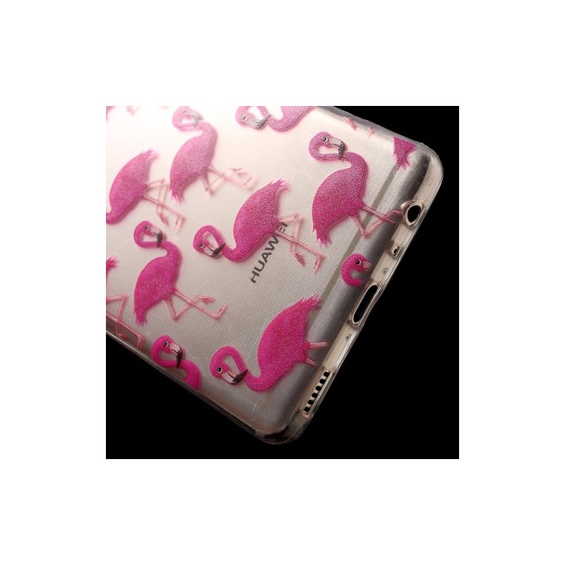 coque huawei p8 lite flamant rose