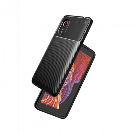 Coque Samsung Galaxy XCover 5 Flexible Texture Fibre Carbone Coque Samsung Galaxy XCover 5 Flexible Texture Fibre Carbone