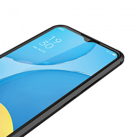 Coque Oppo A15 Effet Cuir Litchi Double line Coque Oppo A15 Effet Cuir Litchi Double line