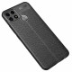 Coque Oppo A15 Effet Cuir Litchi Double line Coque Oppo A15 Effet Cuir Litchi Double line