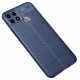 Coque Oppo A15 Effet Cuir Litchi Double line Coque Oppo A15 Effet Cuir Litchi Double line