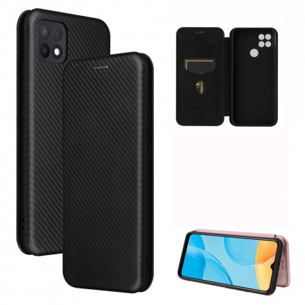 Flip Cover Oppo A15 Silicone Carbone Coloré Flip Cover Oppo A15 Silicone Carbone Coloré