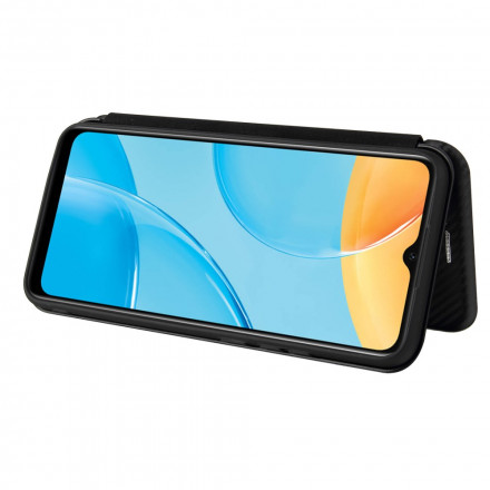 Flip Cover Oppo A15 Silicone Carbone Coloré Flip Cover Oppo A15 Silicone Carbone Coloré