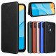 Flip Cover Oppo A15 Silicone Carbone Coloré Flip Cover Oppo A15 Silicone Carbone Coloré