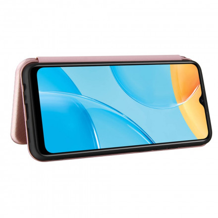 Flip Cover Oppo A15 Silicone Carbone Coloré Flip Cover Oppo A15 Silicone Carbone Coloré