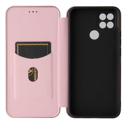 Flip Cover Oppo A15 Silicone Carbone Coloré Flip Cover Oppo A15 Silicone Carbone Coloré