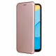 Flip Cover Oppo A15 Silicone Carbone Coloré Flip Cover Oppo A15 Silicone Carbone Coloré