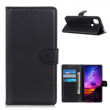Housse Oppo A15 Simili Cuir Litchi Housse Oppo A15 Simili Cuir Litchi