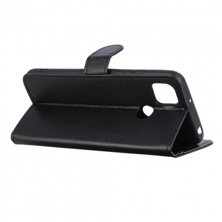 Housse Oppo A15 Simili Cuir Litchi Housse Oppo A15 Simili Cuir Litchi