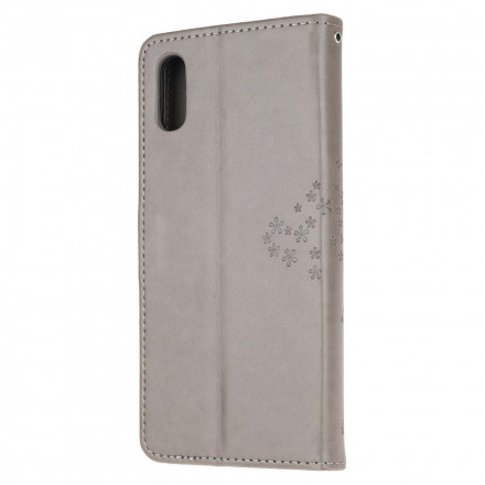Housse Samsung Galaxy XCover 5 Arbre et Hiboux à Lanière Housse Samsung Galaxy XCover 5 Arbre et Hiboux à Lanière