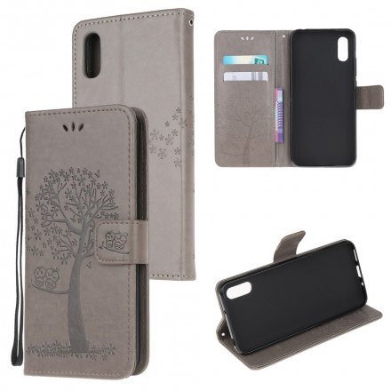 Housse Samsung Galaxy XCover 5 Arbre et Hiboux à Lanière Housse Samsung Galaxy XCover 5 Arbre et Hiboux à Lanière