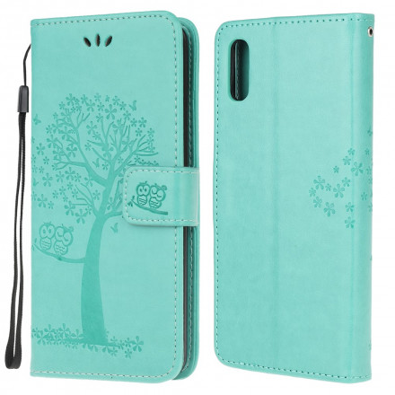 Housse Samsung Galaxy XCover 5 Arbre et Hiboux à Lanière Housse Samsung Galaxy XCover 5 Arbre et Hiboux à Lanière