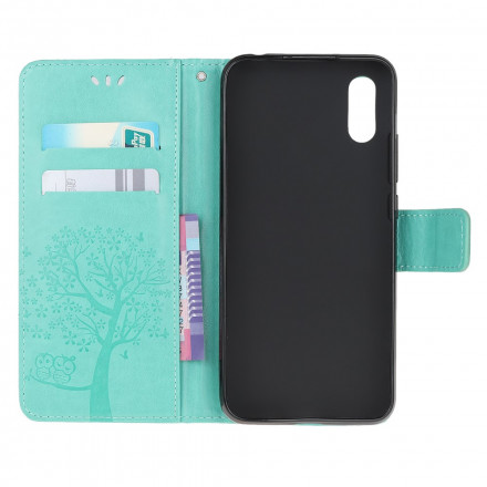Housse Samsung Galaxy XCover 5 Arbre et Hiboux à Lanière Housse Samsung Galaxy XCover 5 Arbre et Hiboux à Lanière