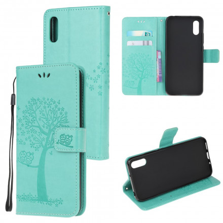 Housse Samsung Galaxy XCover 5 Arbre et Hiboux à Lanière Housse Samsung Galaxy XCover 5 Arbre et Hiboux à Lanière