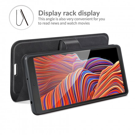 Housse Samsung Galaxy XCover 5 Effet Cuir Design Housse Samsung Galaxy XCover 5 Effet Cuir Design