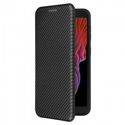 Flip Cover Samsung Galaxy XCover 5 Fibre Carbone Flip Cover Samsung Galaxy XCover 5 Fibre Carbone