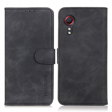 Housse Samsung Galaxy XCover 5 Effet Cuir Vintage KHAZNEH Housse Samsung Galaxy XCover 5 Effet Cuir Vintage KHAZNEH