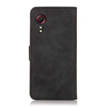 Housse Samsung Galaxy XCover 5 Effet Cuir Vintage KHAZNEH Housse Samsung Galaxy XCover 5 Effet Cuir Vintage KHAZNEH