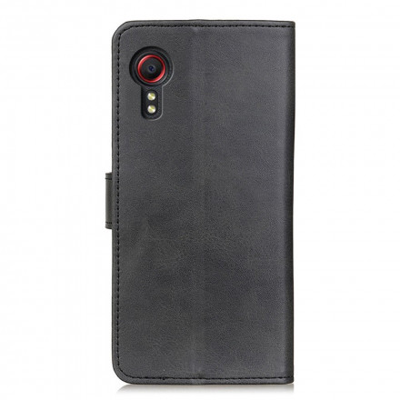Housse Samsung Galaxy XCover 5 Effet Cuir Mat Rétro Housse Samsung Galaxy XCover 5 Effet Cuir Mat Rétro