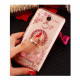 Anneau Support Diamants Mauves Téléphone Intelligent Anneau Support Diamants Mauves Téléphone Intelligent