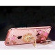 Anneau Support Diamants Mauves Téléphone Intelligent Anneau Support Diamants Mauves Téléphone Intelligent