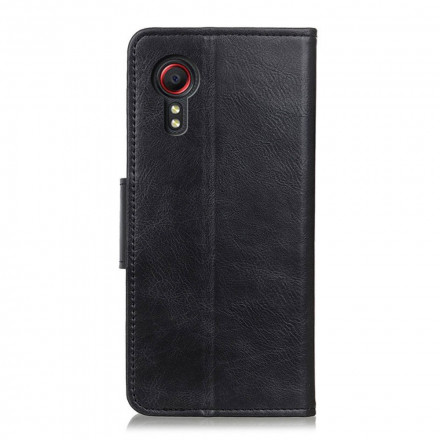 Housse Samsung Galaxy XCover 5 Effet Cuir Fermoir Réversible Housse Samsung Galaxy XCover 5 Effet Cuir Fermoir Réversible