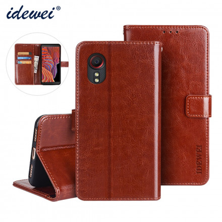 Housse Samsung Galaxy XCover 5 Simili Cuir IDEWEI Housse Samsung Galaxy XCover 5 Simili Cuir IDEWEI