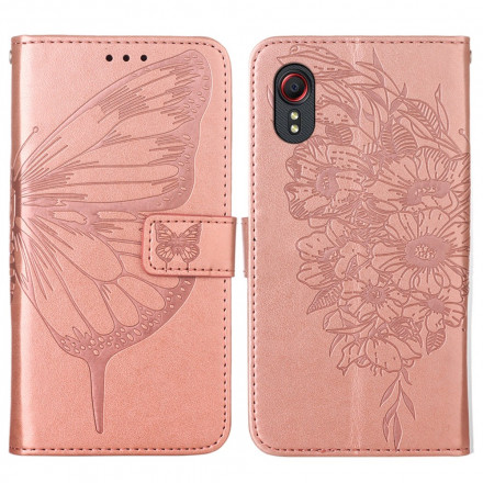 Housse Samsung Galaxy XCover 5 Papillon Design avec Lanière Housse Samsung Galaxy XCover 5 Papillon Design avec Lanière