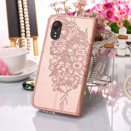 Housse Samsung Galaxy XCover 5 Papillon Design avec Lanière Housse Samsung Galaxy XCover 5 Papillon Design avec Lanière