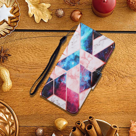 Housse Oppo A15 Marbre avec Lanière Housse Oppo A15 Marbre avec Lanière