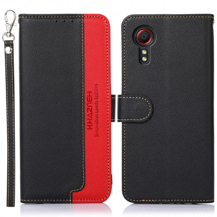 Housse Samsung Galaxy XCover 5 Cuir LItchi Technologie RFID Housse Samsung Galaxy XCover 5 Cuir LItchi Technologie RFID