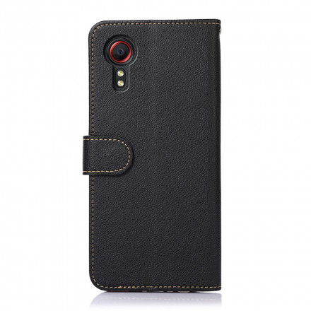 Housse Samsung Galaxy XCover 5 Cuir LItchi Technologie RFID Housse Samsung Galaxy XCover 5 Cuir LItchi Technologie RFID