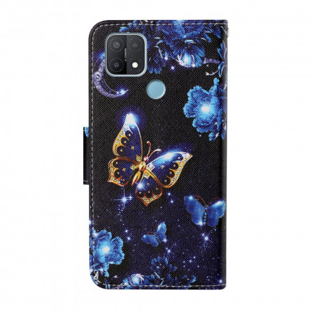 Housse Oppo A15 Précieux Papillons à Lanière Housse Oppo A15 Précieux Papillons à Lanière