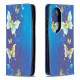 Flip Cover Huawei P50 Pro Papillons Colorés Flip Cover Huawei P50 Pro Papillons Colorés