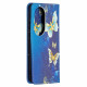 Flip Cover Huawei P50 Pro Papillons Colorés Flip Cover Huawei P50 Pro Papillons Colorés