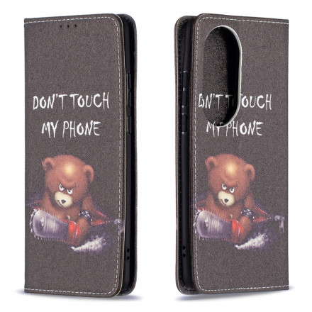 Flip Cover Huawei P50 Pro Ours Dangereux Flip Cover Huawei P50 Pro Ours Dangereux