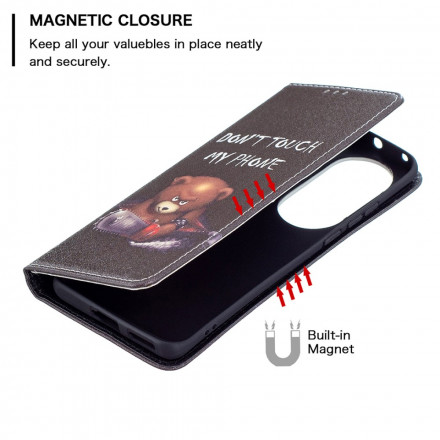 Flip Cover Huawei P50 Pro Ours Dangereux Flip Cover Huawei P50 Pro Ours Dangereux