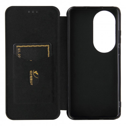 Flip Cover Huawei P50 Pro Fibre Carbone Flip Cover Huawei P50 Pro Fibre Carbone