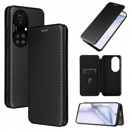 Flip Cover Huawei P50 Pro Fibre Carbone Flip Cover Huawei P50 Pro Fibre Carbone