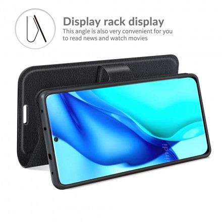 Housse Huawei P50 Pro Style Cuir Litchi Classique Housse Huawei P50 Pro Style Cuir Litchi Classique