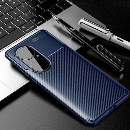 Coque Huawei P50 ProTexture Fibre Carbone Flexible Coque Huawei P50 ProTexture Fibre Carbone Flexible