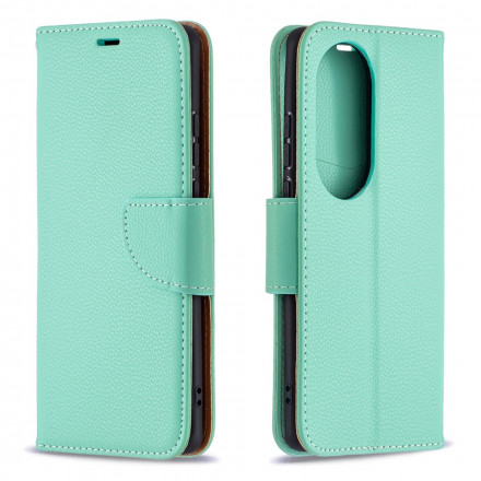 Housse Huawei P50 Pro Litchi Rabat Oblique Housse Huawei P50 Pro Litchi Rabat Oblique