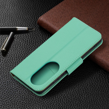 Housse Huawei P50 Pro Litchi Rabat Oblique Housse Huawei P50 Pro Litchi Rabat Oblique