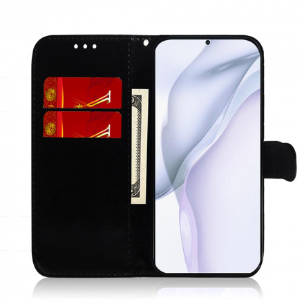 Housse Huawei P50 Pro Simili Cuir Couverture MIroir Housse Huawei P50 Pro Simili Cuir Couverture MIroir
