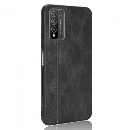 Coque Honor 10x Lite Effet Cuir Couture